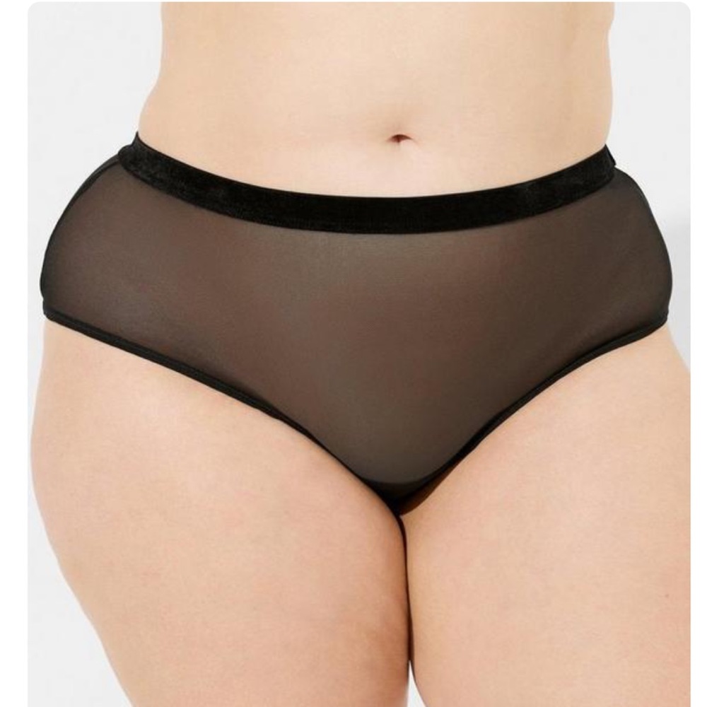 Torrid Marabou Cut Out Cheeky Panty - Picture 5 of 8